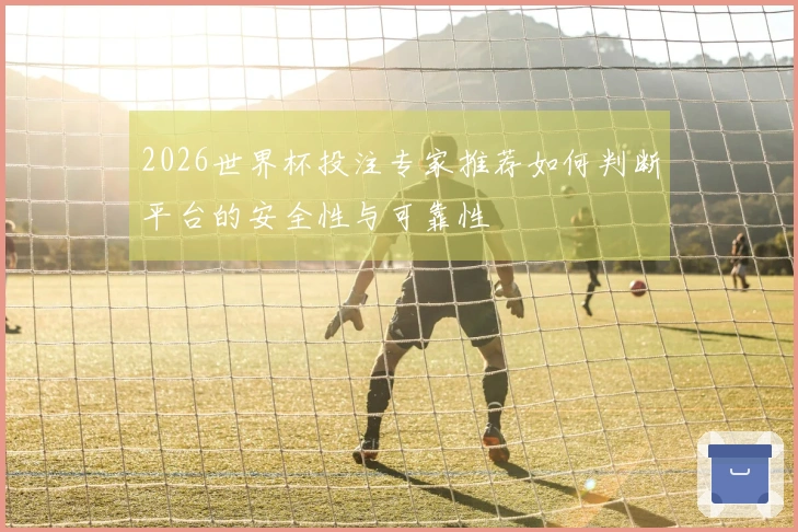 2026世界杯投注专家推荐如何判断平台的安全性与可靠性